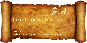 Preidt Angelina névjegykártya